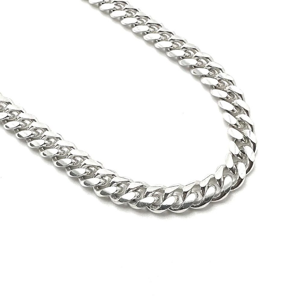 7mm 925 Italian Sterling Silver Miami Cuban Curb Link Chain 24"